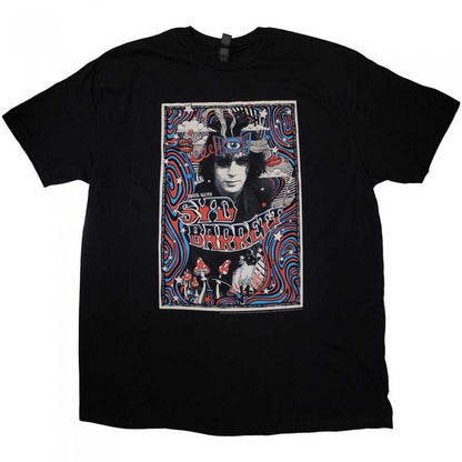 Front - Syd Barrett Unisex Adult Melty Poster T-Shirt