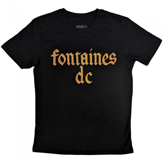 Front - Fontaines DC Unisex Adult Gothic Logo T-Shirt