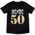 Front - AC/DC Unisex Adult Bolt Array Cotton T-Shirt