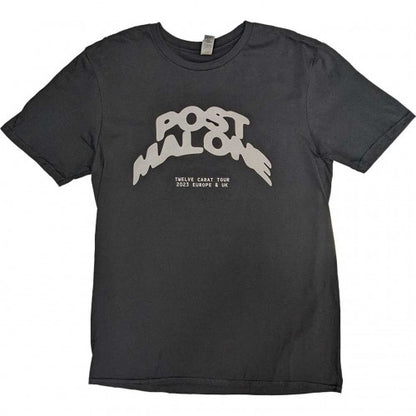 Front - Post Malone Unisex Adult 2023 Tour Dates Logo T-Shirt