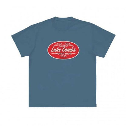 Front - Luke Combs Unisex Adult Tour ´23 Wings Back Print T-Shirt