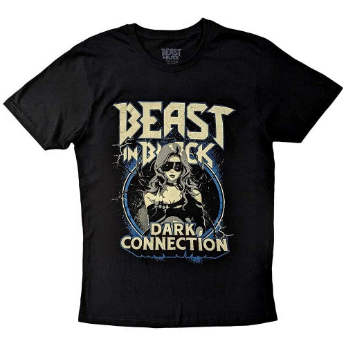 Front - Beast In Black Unisex Adult Dark Connection Girl T-Shirt