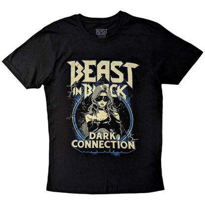 Front - Beast In Black Unisex Adult Dark Connection Girl T-Shirt