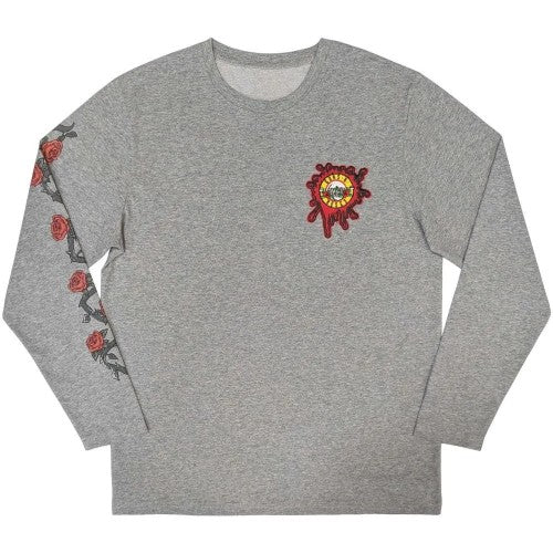 Front - Guns N Roses Unisex Adult Splatter Seal Back & Sleeve Print Long-Sleeved T-Shirt