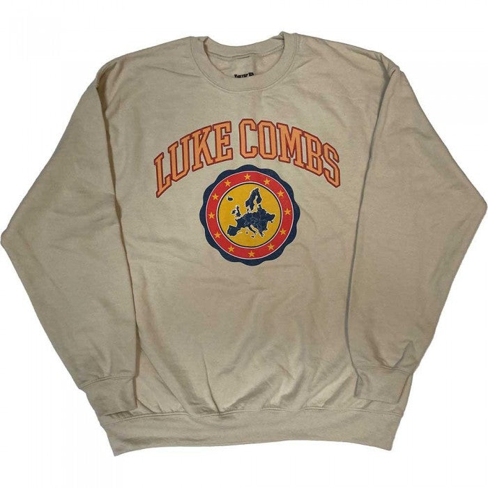 Front - Cool Hand Luke Unisex Adult Europe Map Sweatshirt