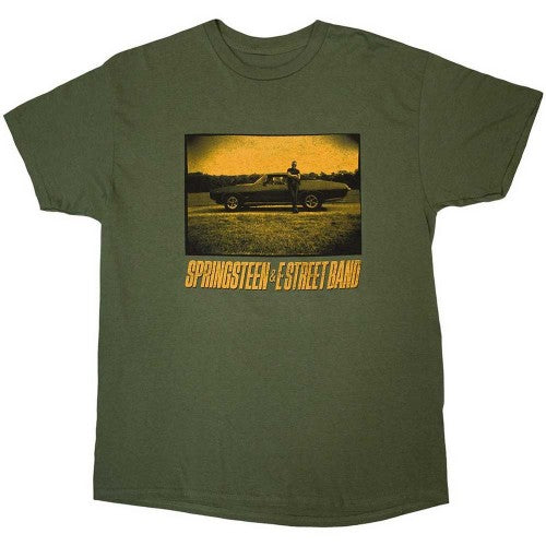 Front - Bruce Springsteen Unisex Adult Tour ´23 Sepia Car T-Shirt
