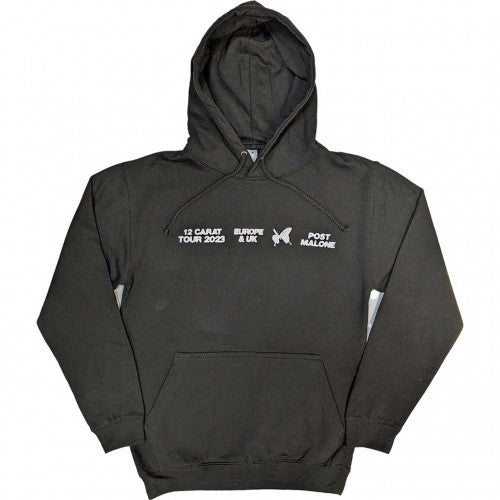 Front - Post Malone Unisex Adult Ex-Tour Inverse Butterfly Hoodie