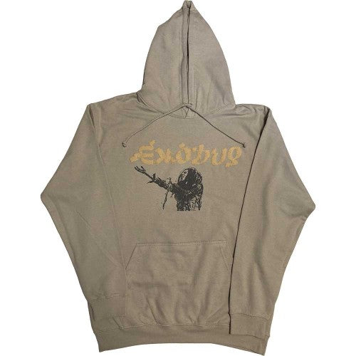 Front - Bob Marley & The Wailers Womens/Ladies Exodus Tour 77 Mic Photo Hi-Build Hoodie