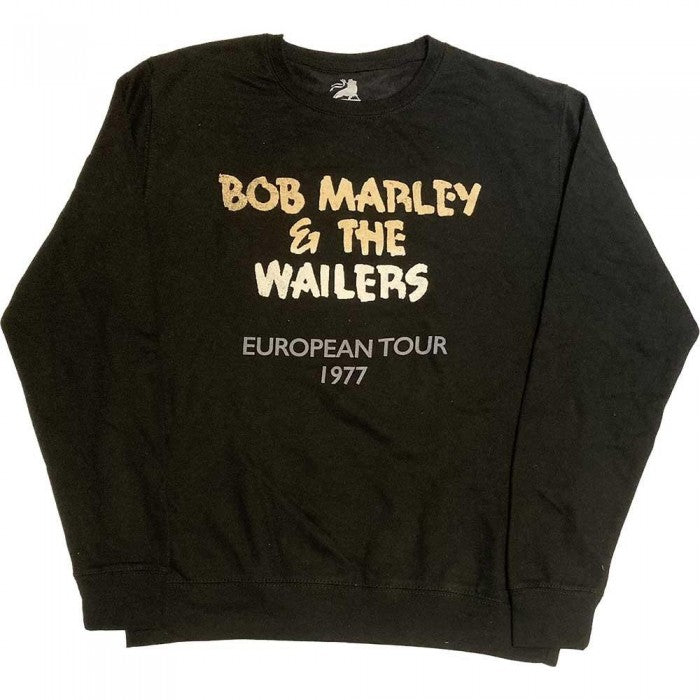 Front - Bob Marley Unisex Adult Wailers European Tour ´77 Sweatshirt