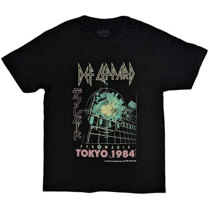 Front - Def Leppard Unisex Adult Tokyo T-Shirt