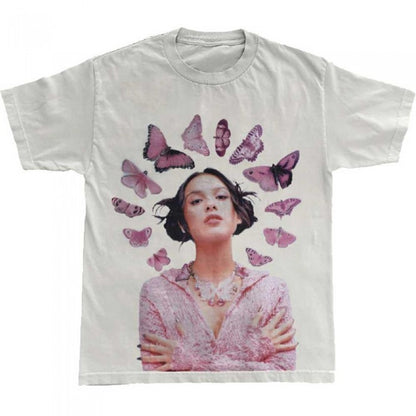 Front - Olivia Rodrigo Unisex Adult Butterfly Halo T-Shirt