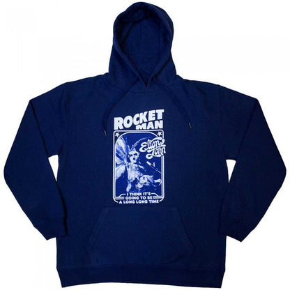 Front - Elton John Unisex Adult Rocketman Feathersuit Pullover Hoodie