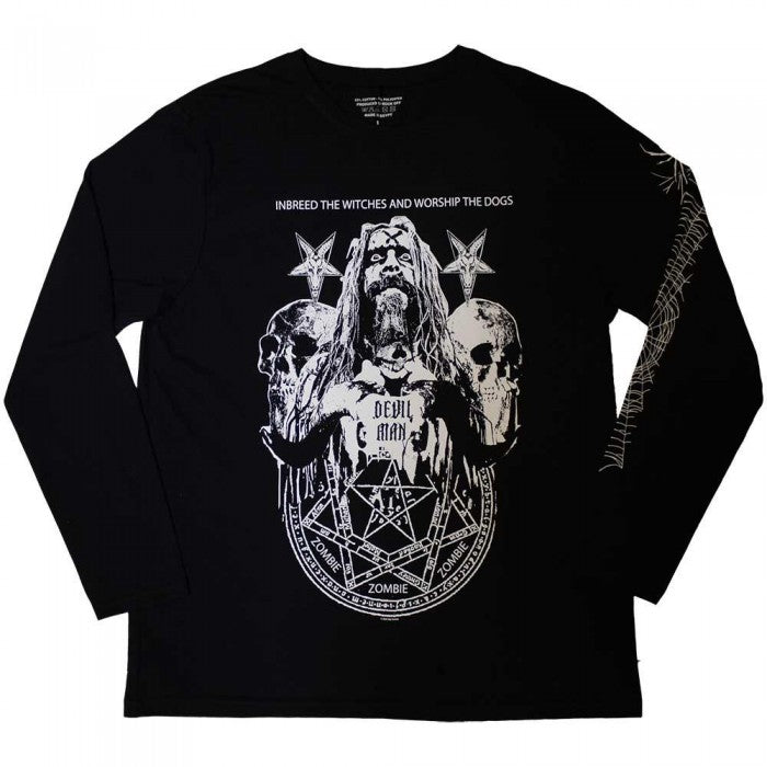 Front - Rob Zombie Unisex Adult Devil Man Long-Sleeved T-Shirt
