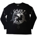 Front - Slayer Unisex Adult Dagger Skull Long-Sleeved T-Shirt