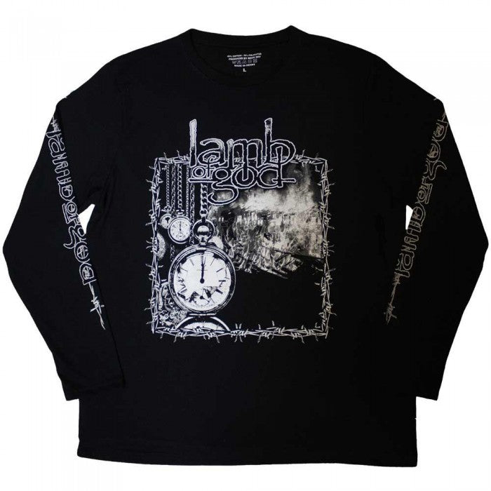 Front - Lamb Of God Unisex Adult Barbed Wire Long-Sleeved T-Shirt