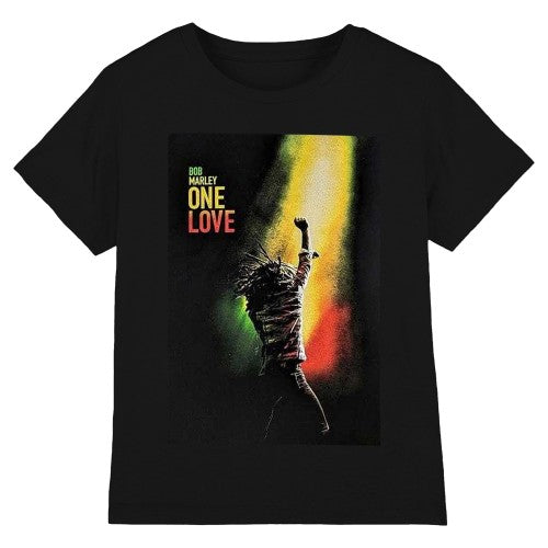 Front - Bob Marley Unisex Adult One Love Movie Poster T-Shirt