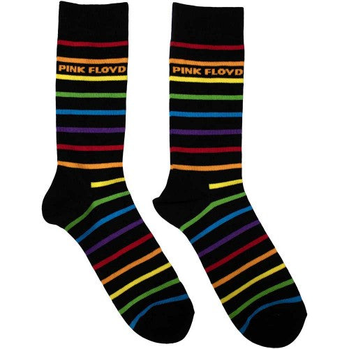 Front - Pink Floyd Unisex Adult Wide Stripe Socks