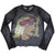 Front - Blondie Womens/Ladies Punk Poster Mesh Long-Sleeved Crop Top