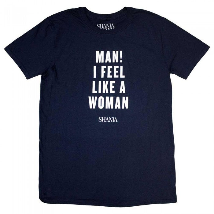 Front - Shania Twain Unisex Adult Feel Like A Woman T-Shirt
