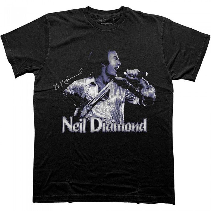 Front - Neil Diamond Unisex Adult Singing T-Shirt