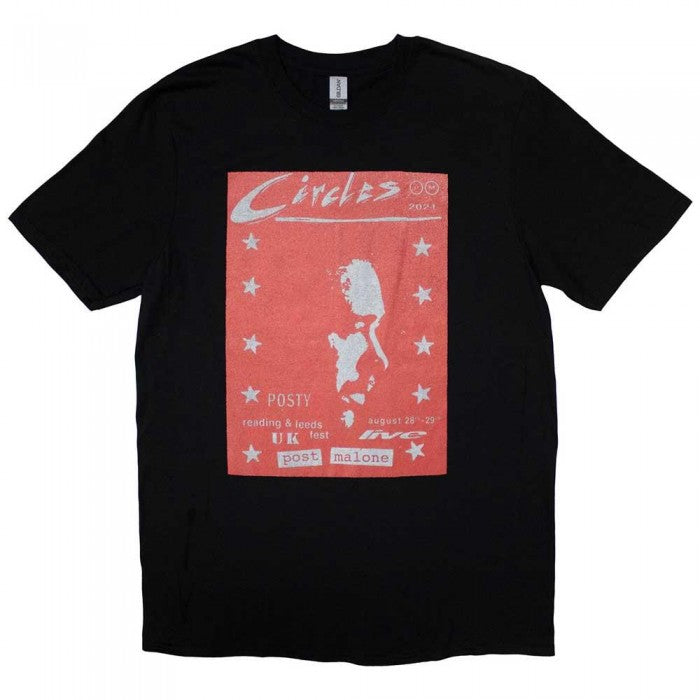 Front - Post Malone Unisex Adult Circles Live T-Shirt