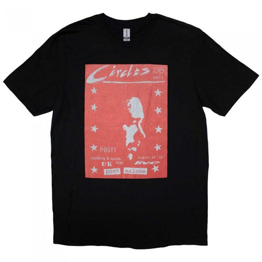 Front - Post Malone Unisex Adult Circles Live T-Shirt