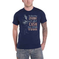 Front - Johnny Cash Unisex Adult All Star Tour T-Shirt