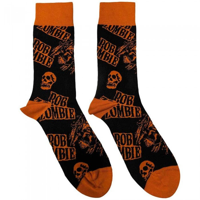 Front - Rob Zombie Unisex Adult Skull Face Socks