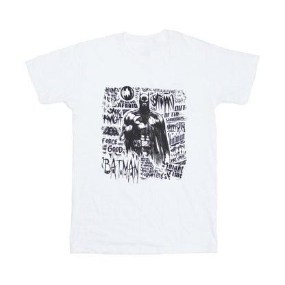Front - Batman Unisex Adult Scribbler T-Shirt