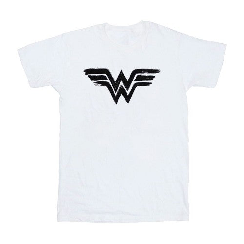 Front - Wonder Woman Unisex Adult Paint Logo T-Shirt