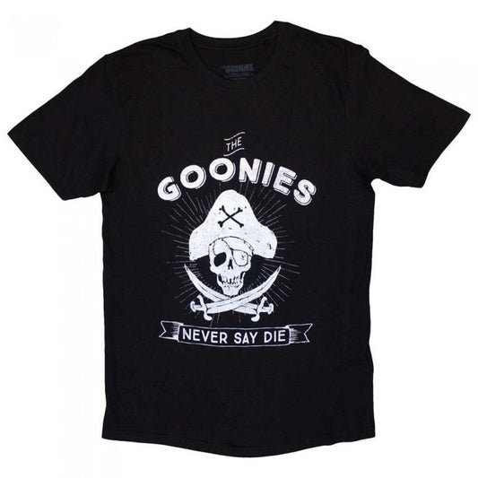 Front - The Goonies Unisex Adult Never Say Die T-Shirt