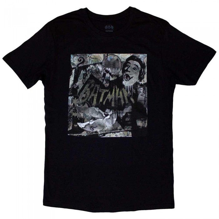Front - Batman Unisex Adult Mural T-Shirt