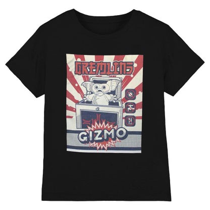 Front - Gremlins Unisex Adult Gizmo Japanese Advert T-Shirt