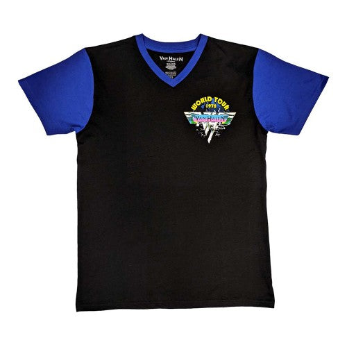 Front - Van Halen Unisex Adult 1978 Tour Dates Raglan T-Shirt