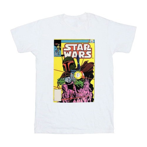 Front - Star Wars Unisex Adult Boba Fett Comic Cover T-Shirt