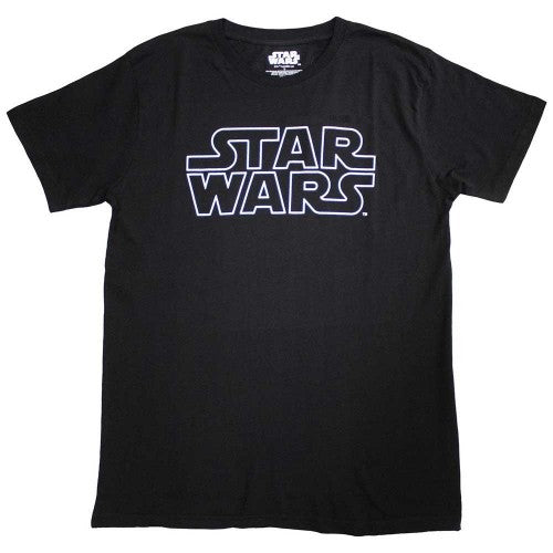 Front - Star Wars Unisex Adult Logo T-Shirt