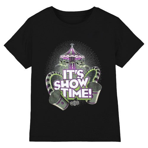 Front - Beetlejuice Unisex Adult It´s Showtime Carousel T-Shirt