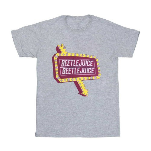 Front - Beetlejuice Unisex Adult Beetlesign T-Shirt