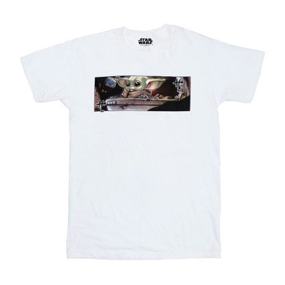 Front - Star Wars Unisex Adult Grogu Frame T-Shirt