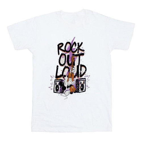 Front - Mickey Mouse Unisex Adult Rock Out Loud T-Shirt