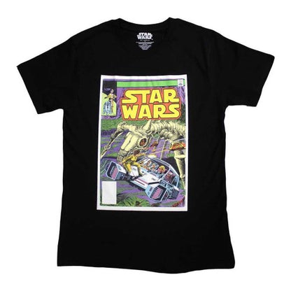 Front - Star Wars Unisex Adult Flight Comic Cover T-Shirt