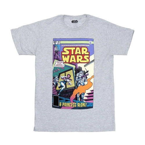Front - Star Wars Unisex Adult A Princess Alone Comic Cover T-Shirt
