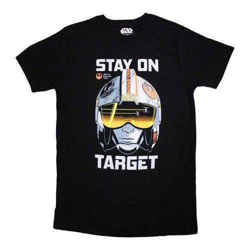 Front - Star Wars Unisex Adult Stay On Target T-Shirt