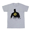 Front - Batman Unisex Adult Silhouette Drip T-Shirt