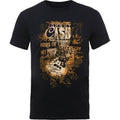 Front - Johnny Cash Unisex Adult Guitar Song Titles T-Shirt