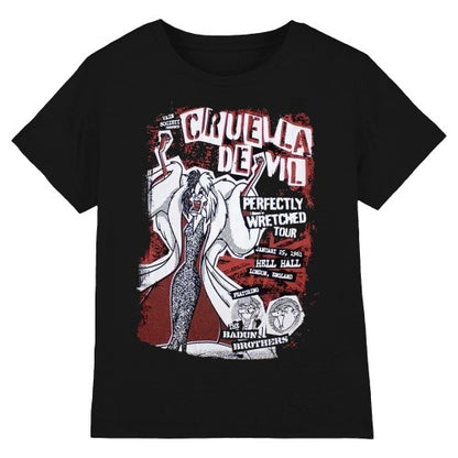 Front - 101 Dalmatians Unisex Adult Cruella Tour T-Shirt