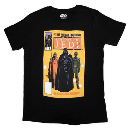 Front - Star Wars: Return Of The Jedi Unisex Adult Comic Cover T-Shirt