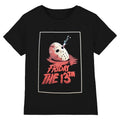 Front - Friday The 13th Unisex Adult Jason Blood Mask T-Shirt