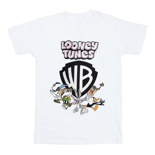 Front - Looney Tunes Unisex Adult Warner Bros Shield T-Shirt