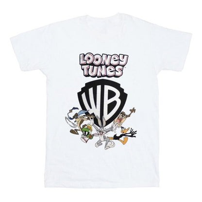 Front - Looney Tunes Unisex Adult Warner Bros Shield T-Shirt